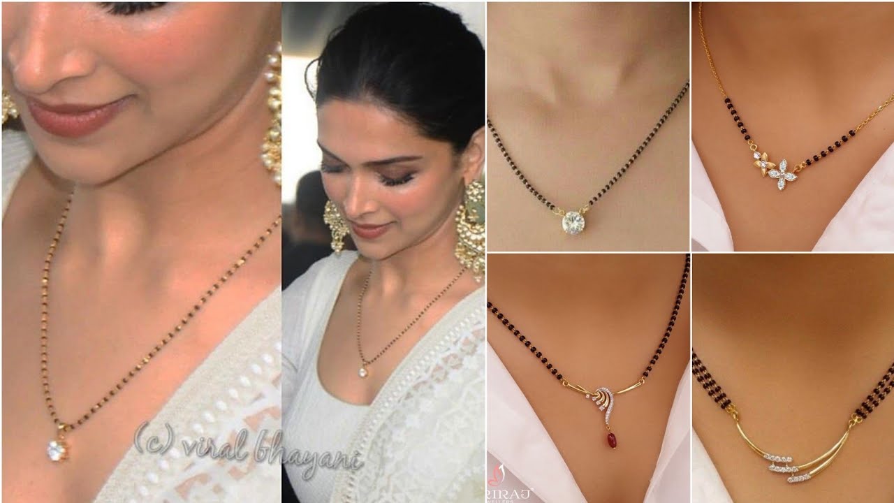Простые и изысканные дизайны Mangalsutra 2022, повседневная одежда Mangalsutra/ легкий золотой ди...