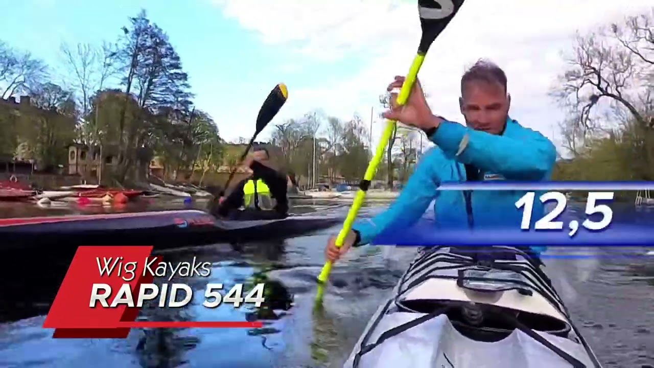 Fart-test med Havskajaken Rapid544 från Wig Kayaks.