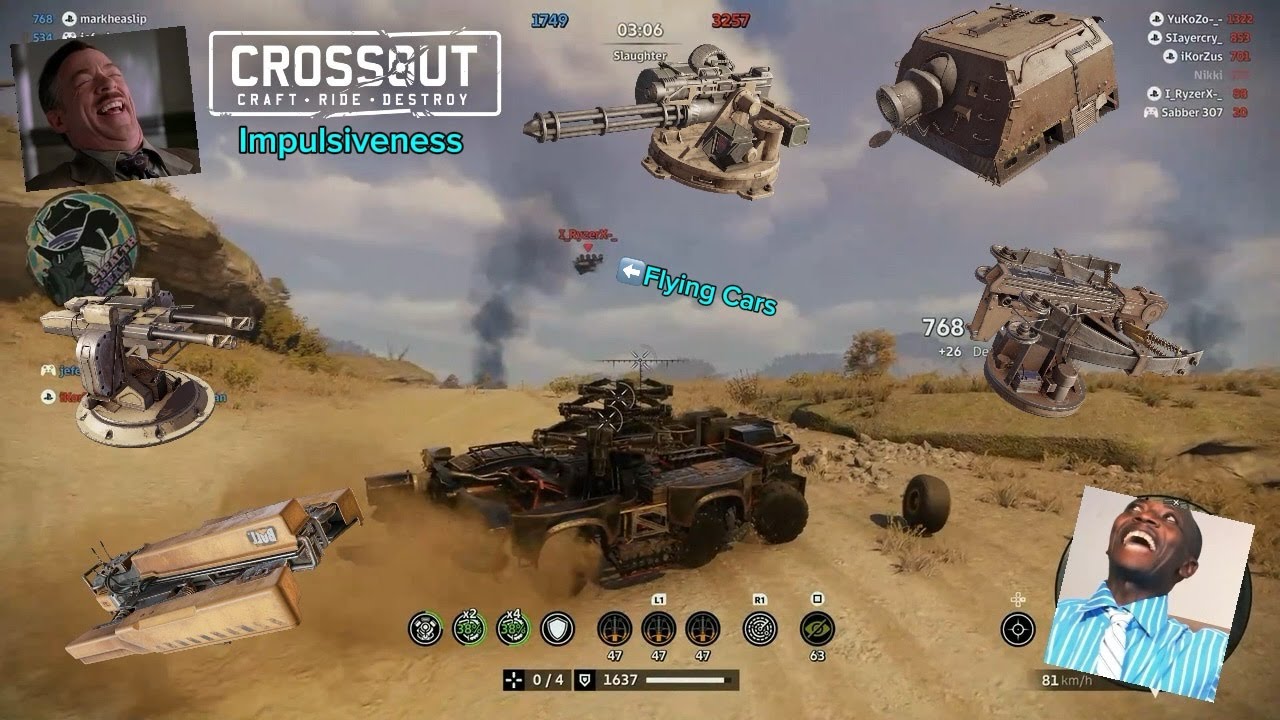 Crossout Impulsiveness. Epic kills, Fails and Funny Moments