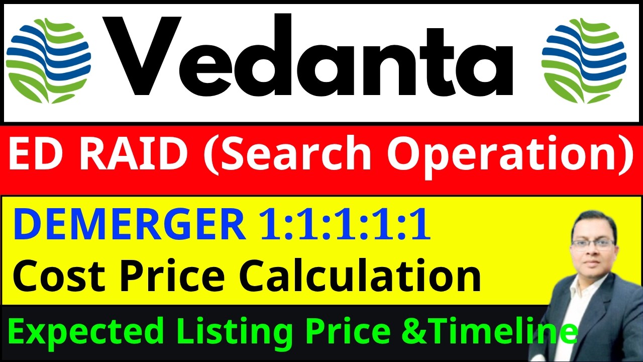 Vedanta Demerger 📉 VEDANTA SHARE अचानक आज क्यों गिरा ?  vedanta share latest news today I VEDL SHARE