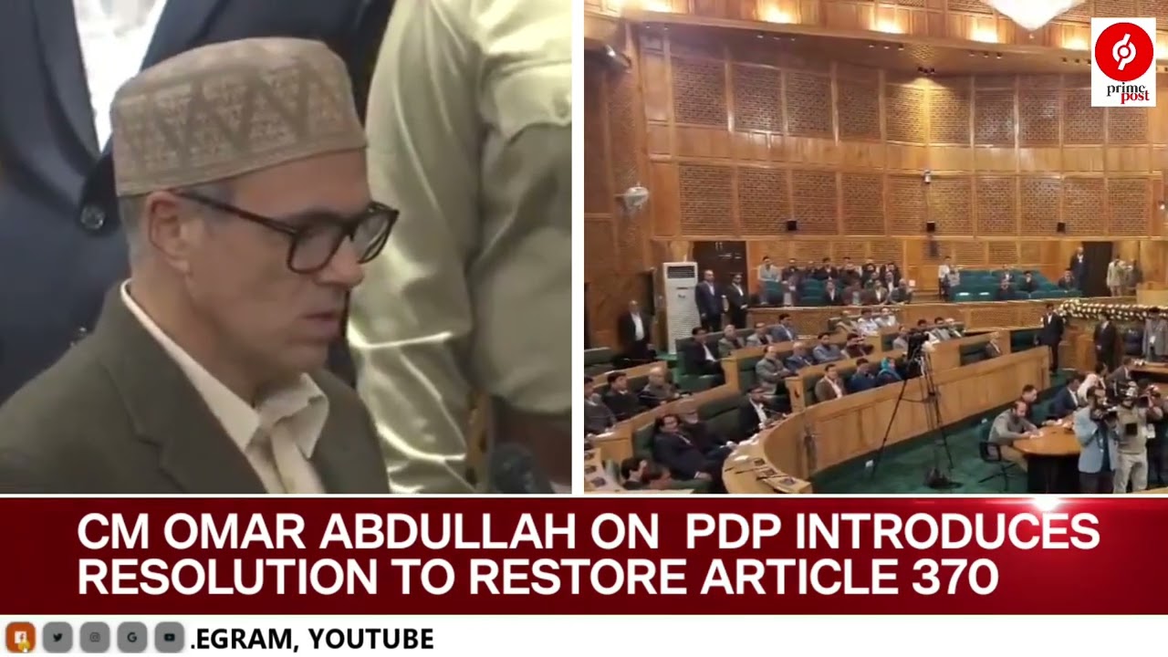 Uproar on first day of new JK Assembly after PDP introduces resolution to restore Article 370