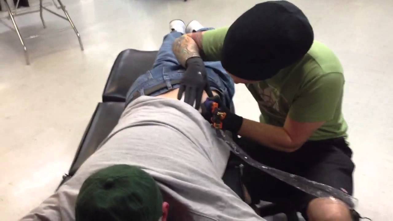 Jack gets a tattoo on his...