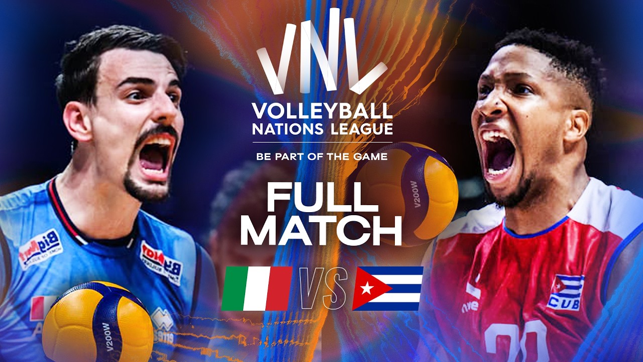 Italy 🇮🇹 vs. Cuba 🇨🇺 - Quarter Final | VNL 2025 - Full Match
