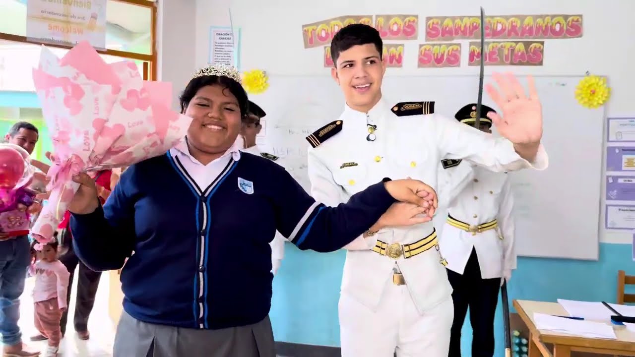 Sorpresa a Valeria en su colegio divino san pedro - lurigancho chosica