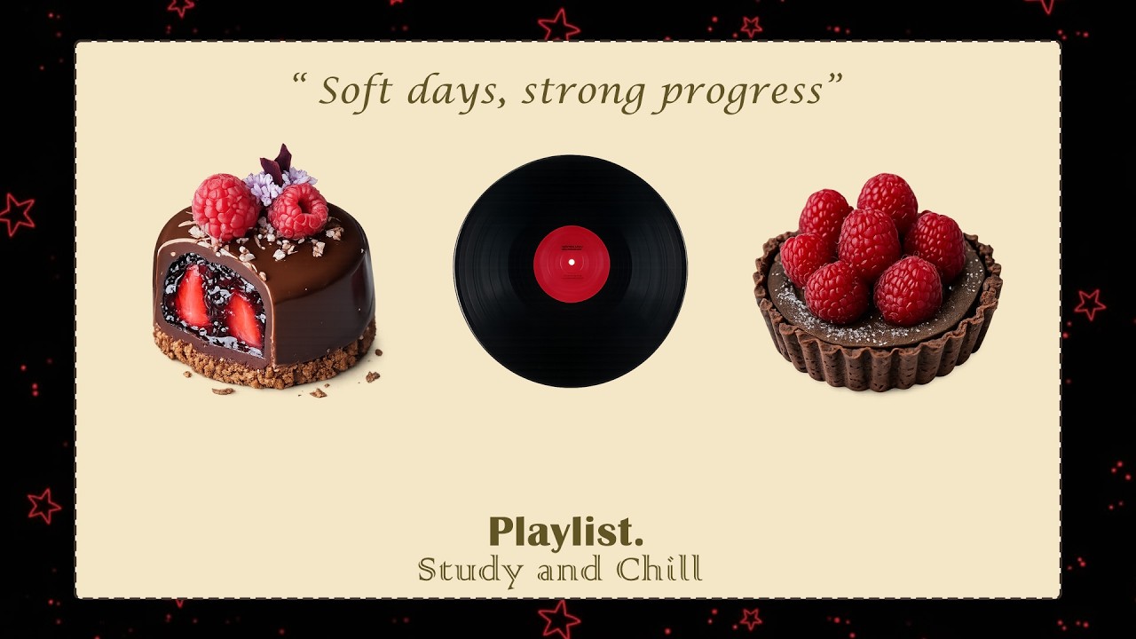 [𝓟𝓵𝓪𝔂𝓵𝓲𝓼𝓽] 🌙 Dark Cozy Study & Chill | Smooth Lofi Beats for Soft Nights and Big Goals