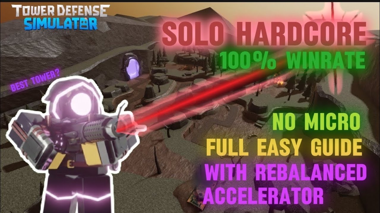Solo Hardcore With Rebalanced Accelerator | Wrecked Battlefield | Tds roblox |