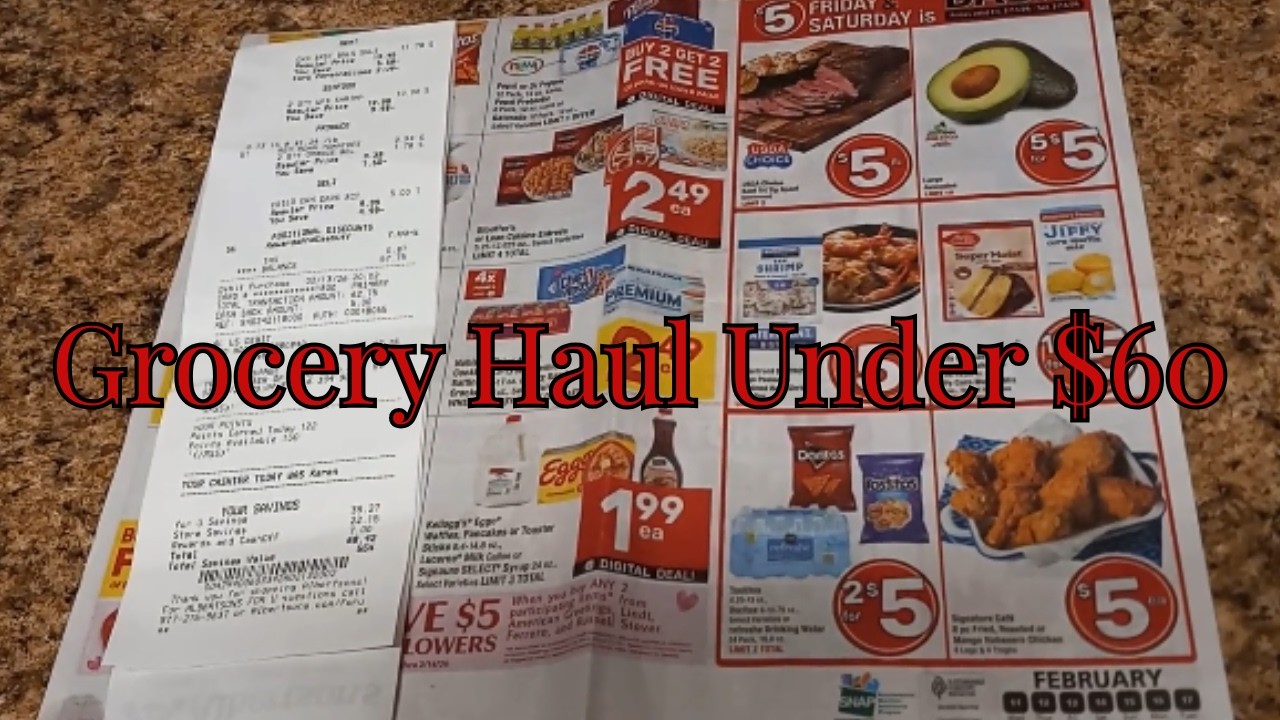 Shopping The Weekly Grocery Ad Sale - Grocery Haul #groceryhaul #grocerysavings #budgetfriendly