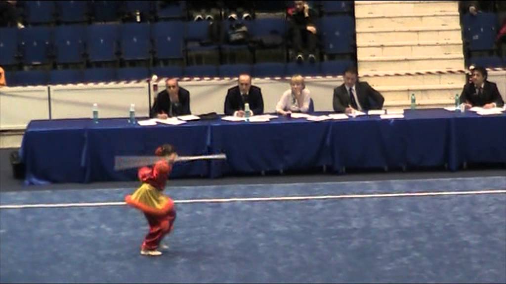 Palo de mono Campeonato de wushu tradicional 2013 . tapiz wael
