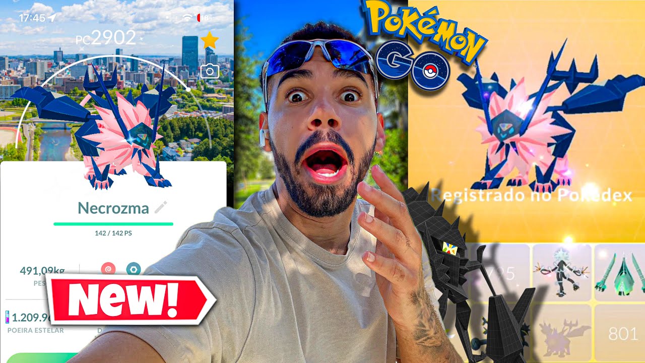 FIZ 01# PRIMEIRA FUSÃO ✨SHINY✨NECROZMA DO BRASIL…. 🇧🇷 #pokemongo