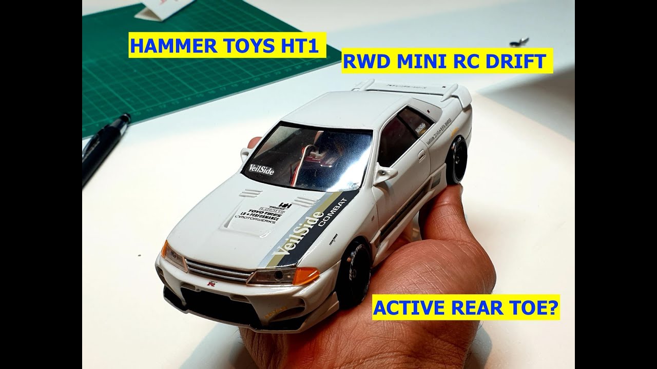 Garage RC presents .....Hammer toys HT1 RWD MINI RC  DRIFT  CAR REVIEW 1/24 scale Skyline r32