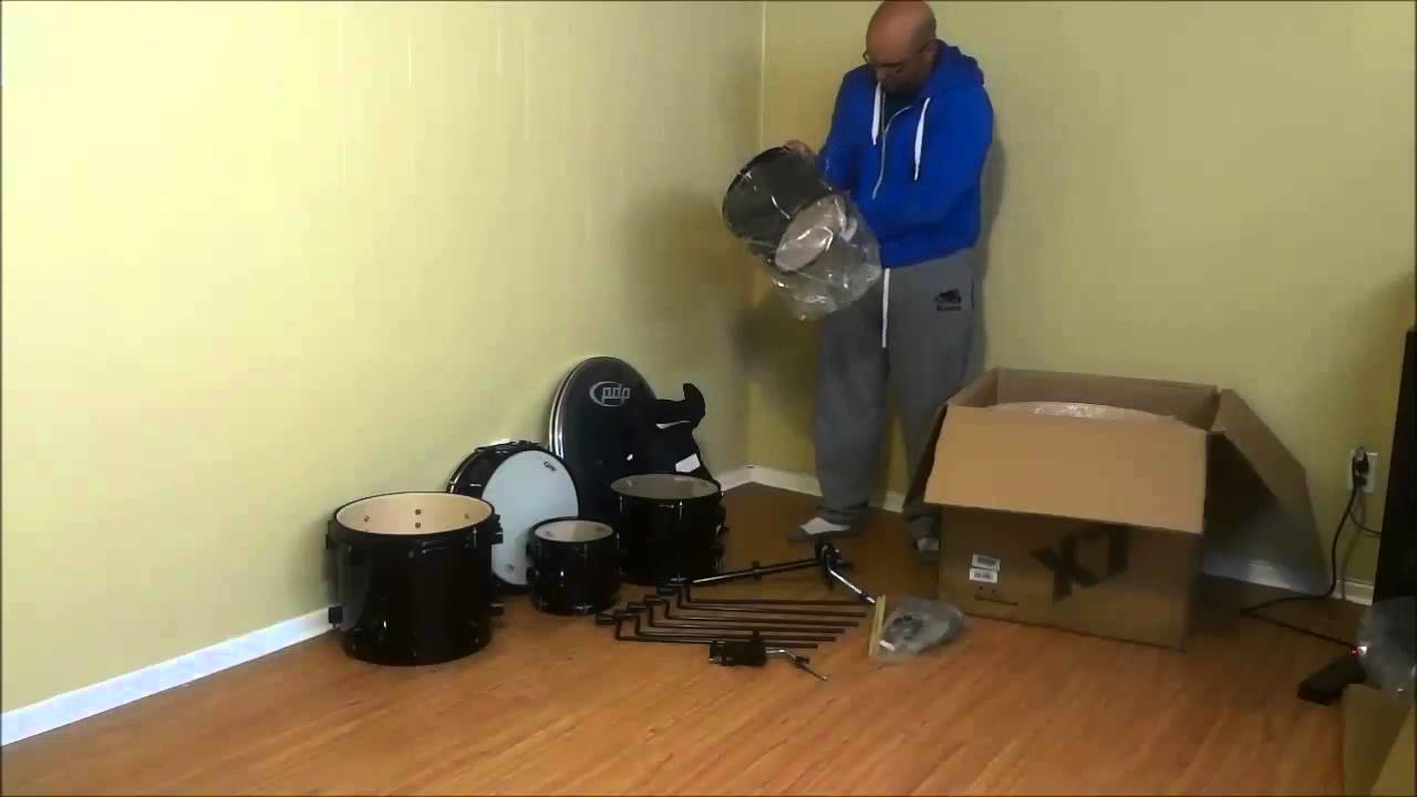 PDP X7 Maple Drum Set Unboxing (Black Pearlescent)