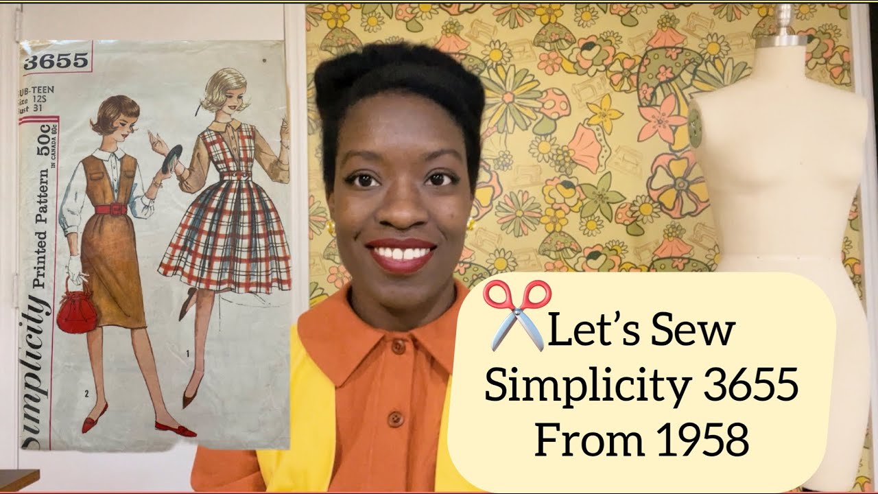 Sewing a 1950’s fall Jumper Dress and Blouse (simplicity 8655)
