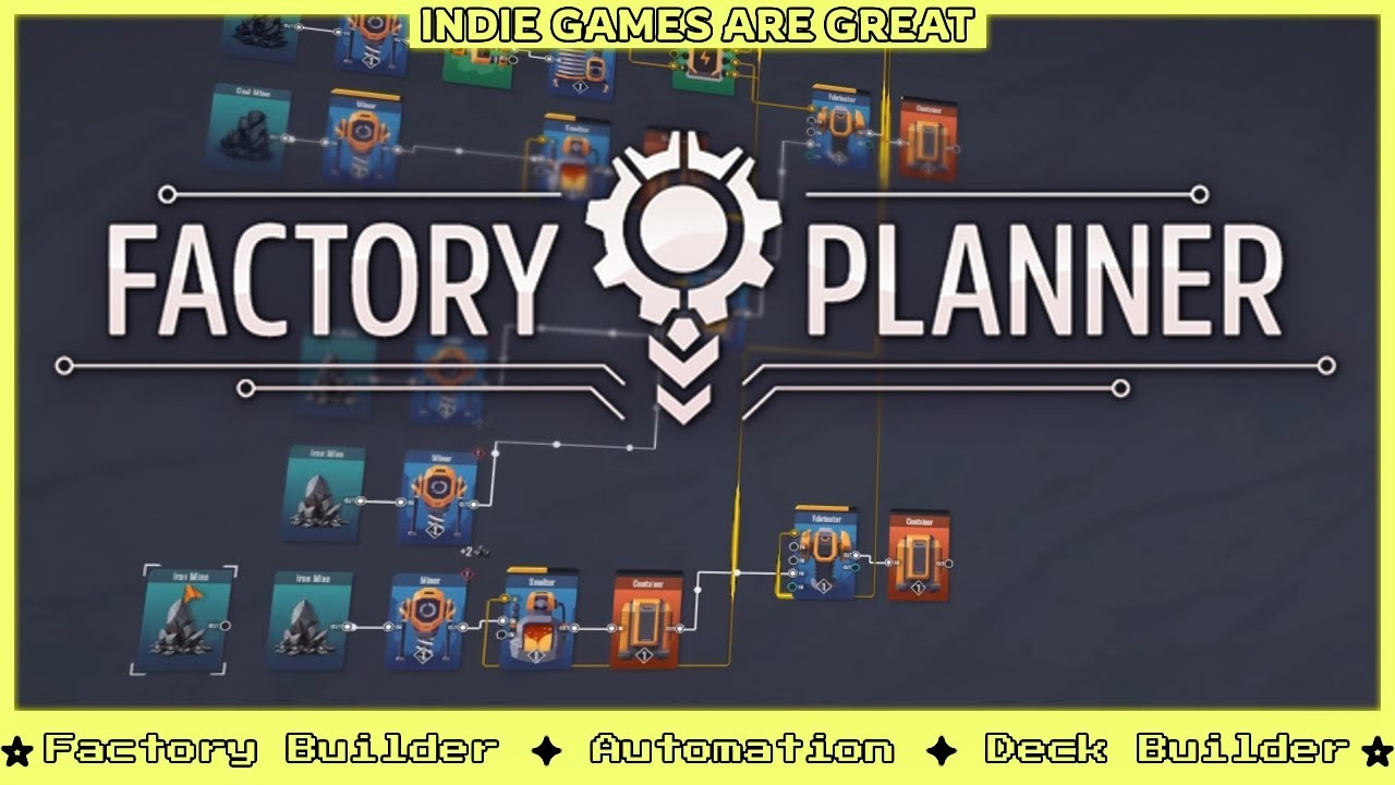 Satisfactory and Factorio as a Deck Builder! (Factory Planner)