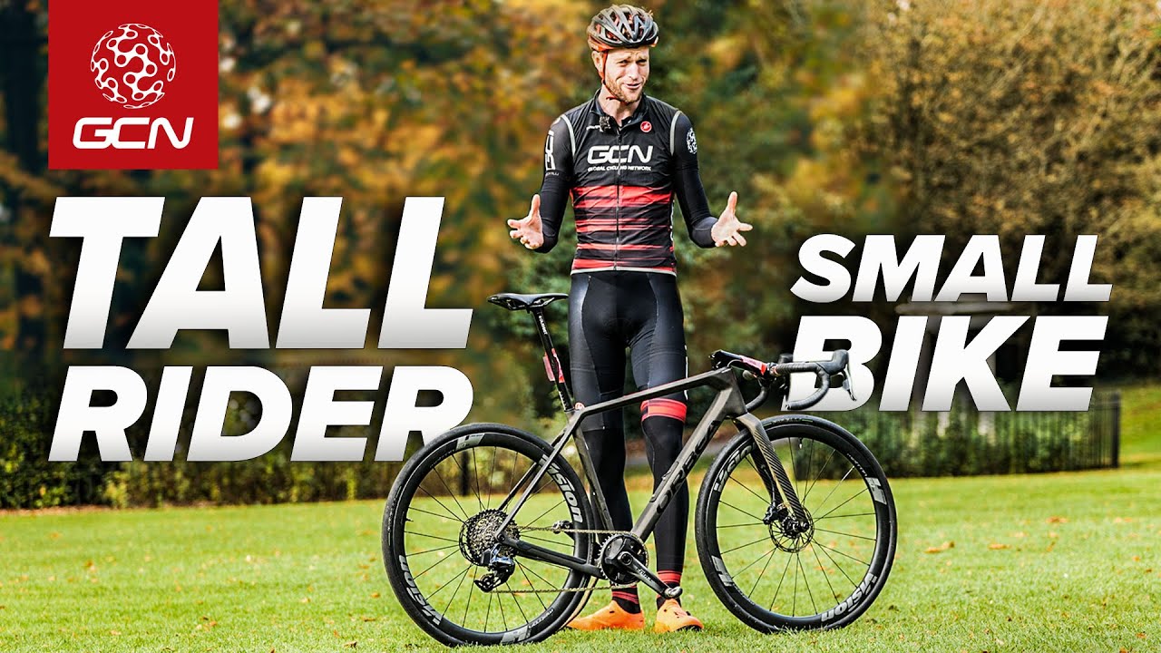 What Happens When A Tall Cyclist Rides A Small Bike?