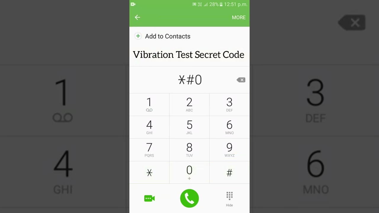Vibration Test Secret Code || Secret Code 