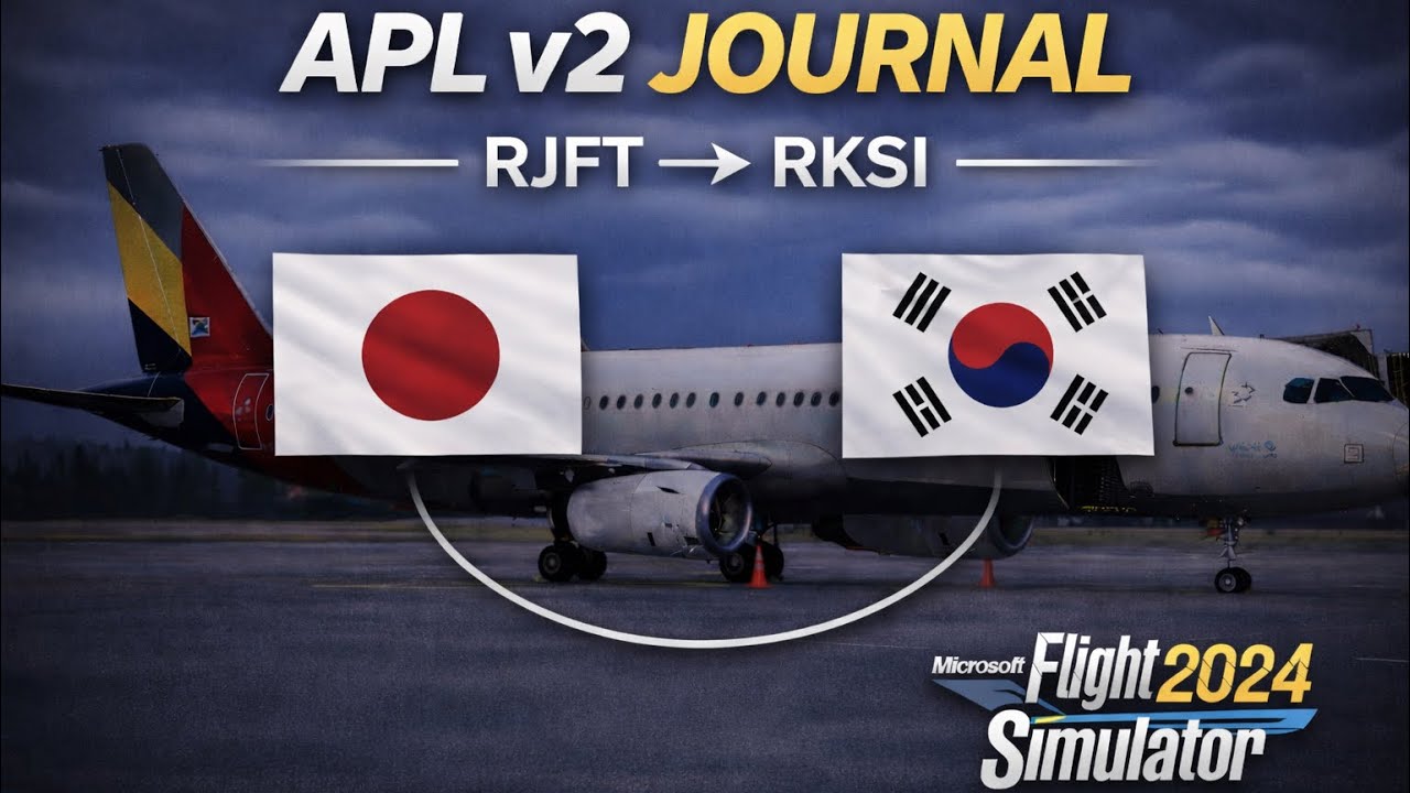 APL v2 Journal #1 | Asiana A321 | RKSI → RJFT | Incheon to Kumamoto | MSFS 2024
