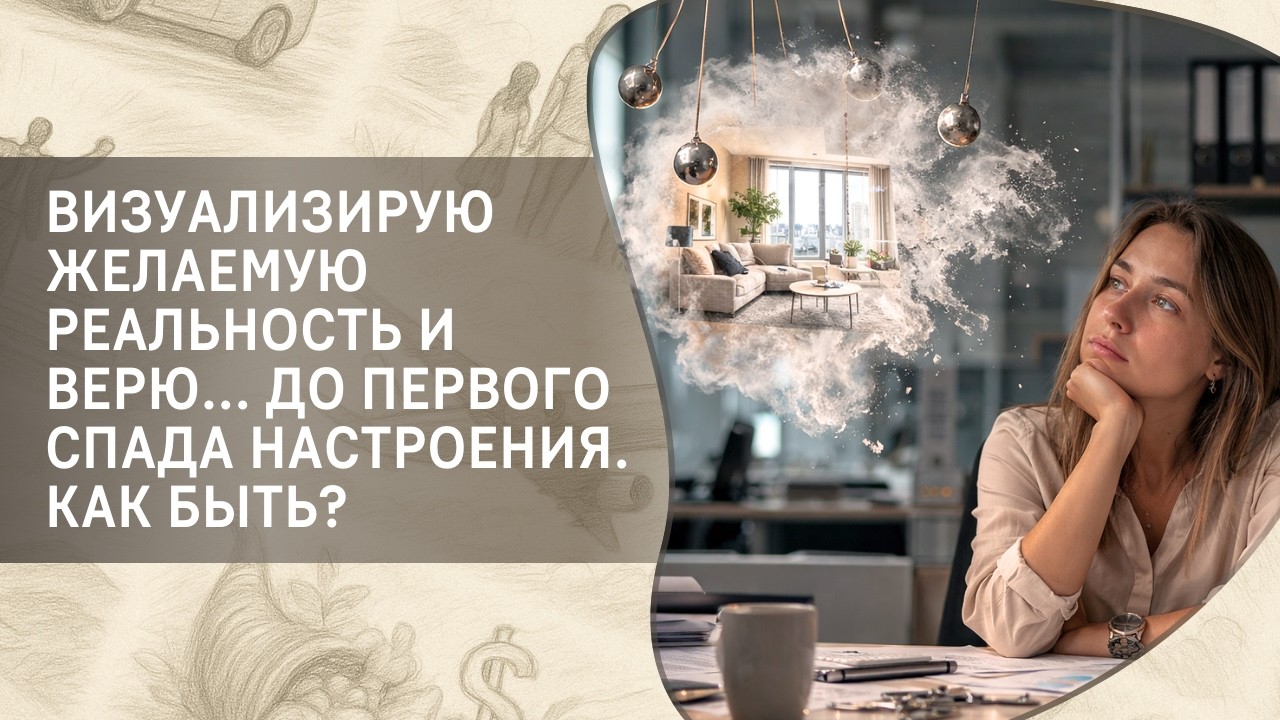 Визуализирую желаемую реальность и верю... до первого спада настроения. Как быть?