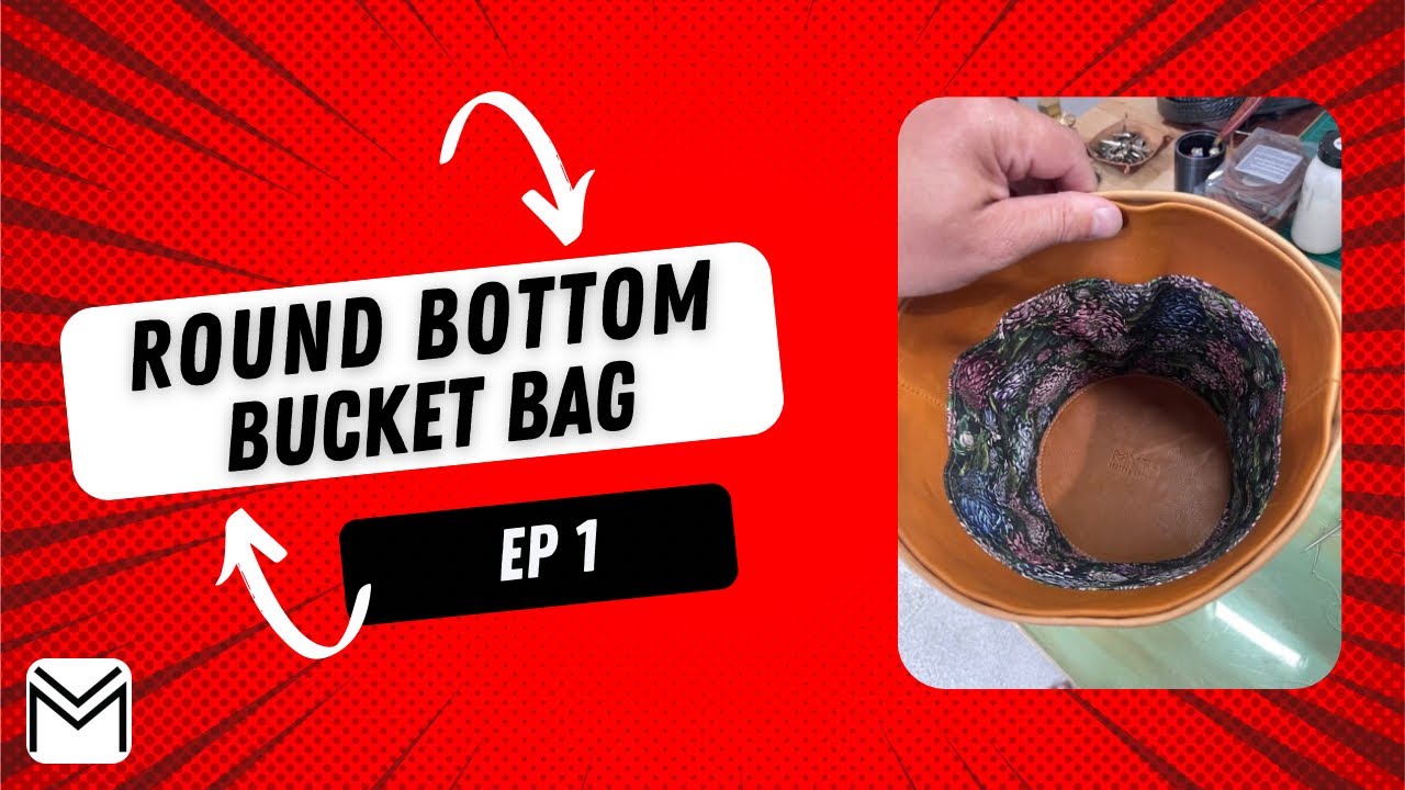 Round Bottom Leather Bucket Bag