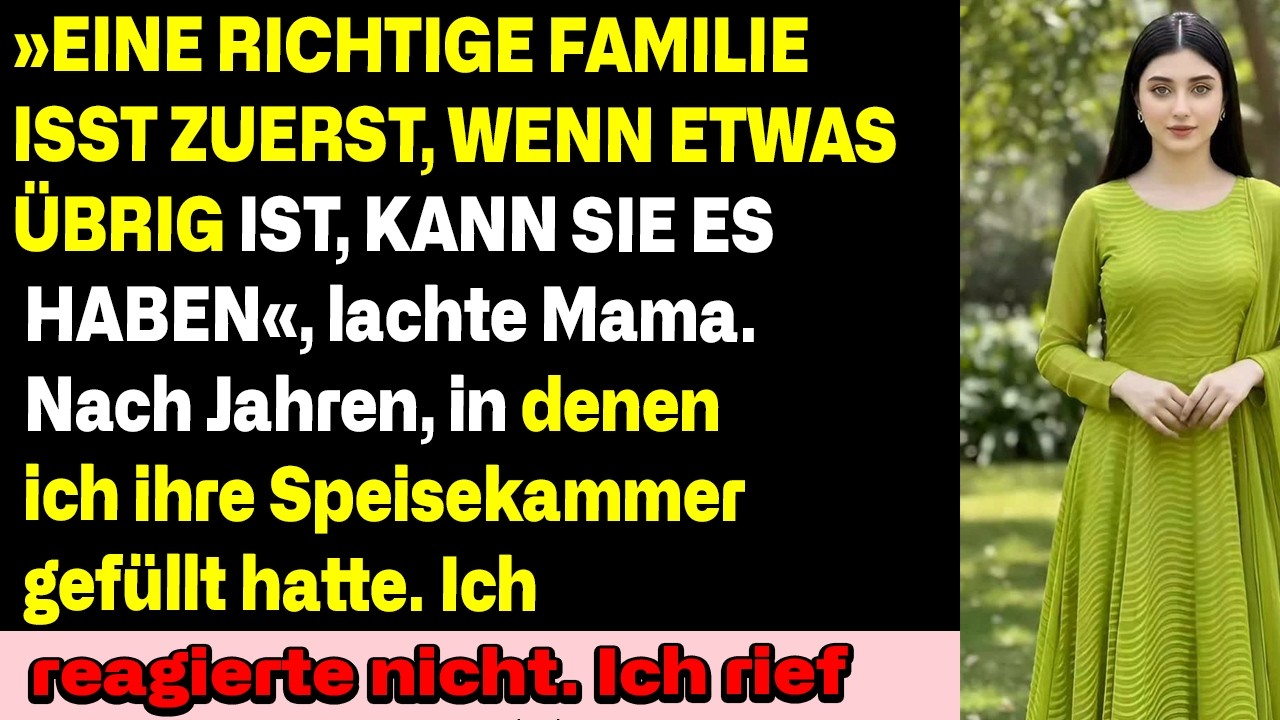 5 Jahre Kaufte Ich Ihre Lebensmittel – Dann Ließen Sie Meine Tochter Nur Zusehen