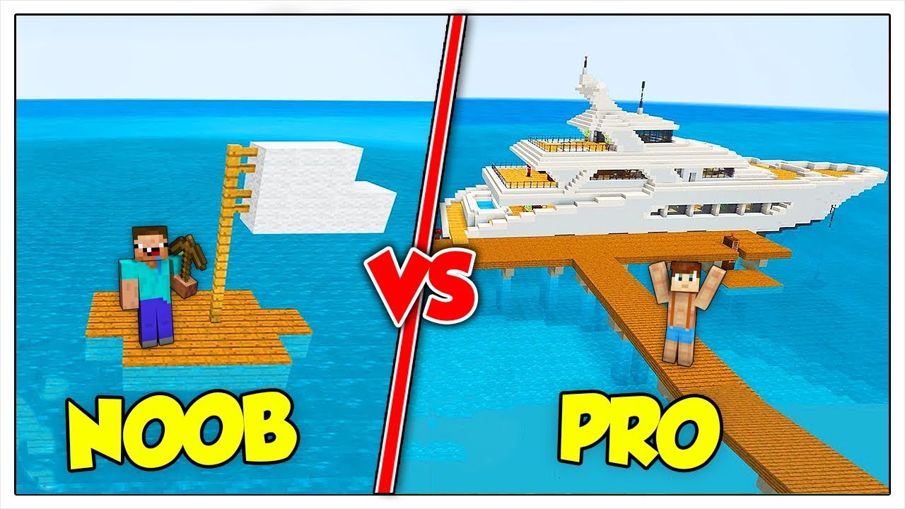 BARCA NOOB CONTRO NAVE PRO! - Minecraft ITA