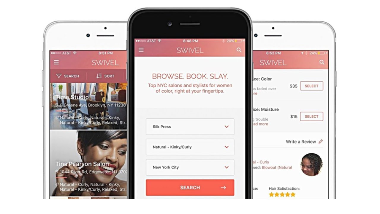 Swivel App Finds Salons for Your Hair Type and Desired Style