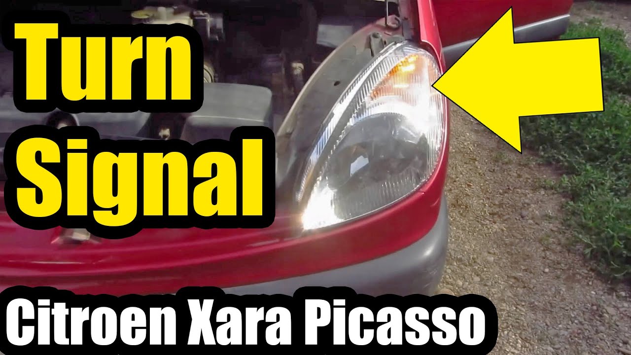 How to Replace the Front Turn signal Light Bulb on Citroen Xsara Picasso? (PY21W, incandescent)