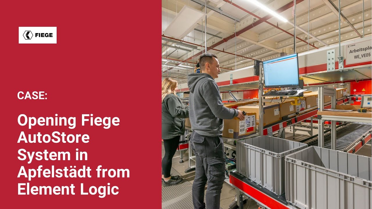 Opening Fiege AutoStore System in Apfelstädt from Element Logic