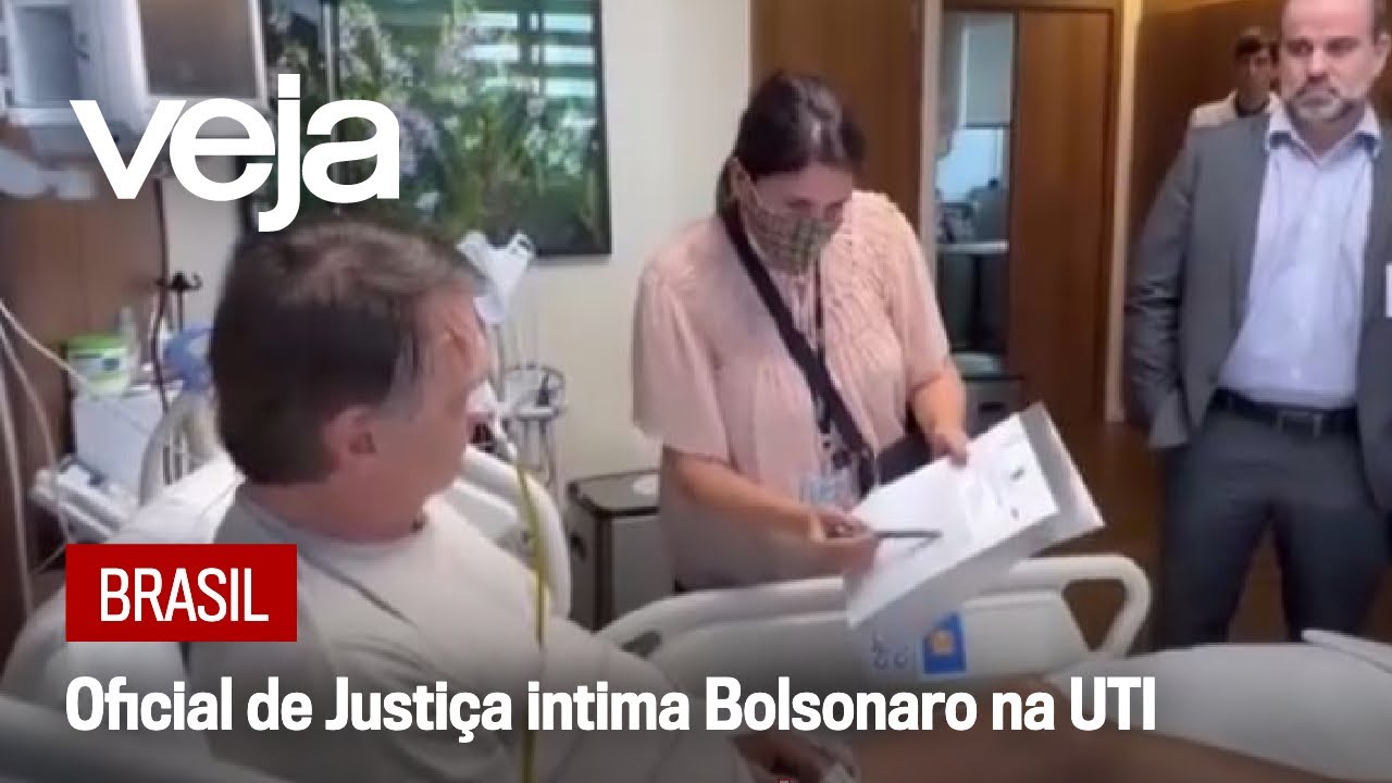 Oficial de Justiça intima Jair Bolsonaro na UTI do Hospital DF Star, em Brasília #bolsonaro