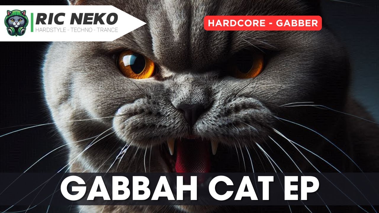 RIC NEKO - GABBAH CAT (FULL EP) 😼💣 | Dutch Early Hardcore Techno Revival | Gabber Rave 90s Style