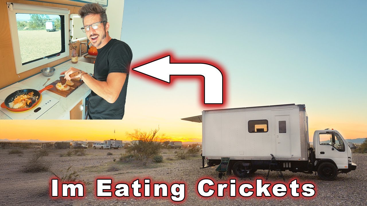Eating Crickets in my Desert Tiny Home