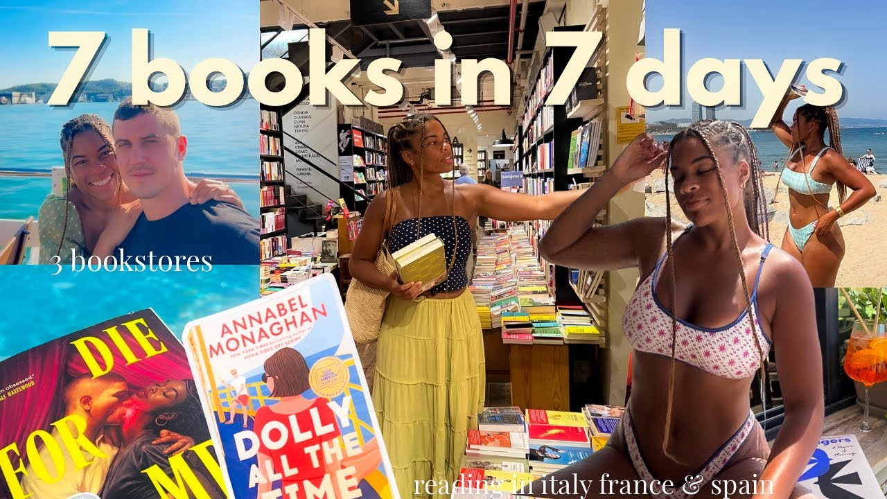 Читаю 7 книг за 7 дней 🍹🍊 любовные романы в Италии, Франции и Испании, книжный шопинг + огромная ...