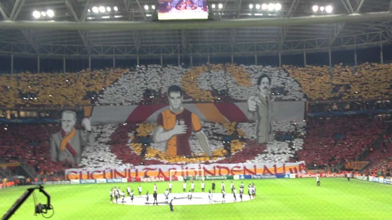 22.10.2014 Galatasaray-Borussia Dortmund Şampiyonlar Ligi Koreografi (Gücünü Tarihinden Al)