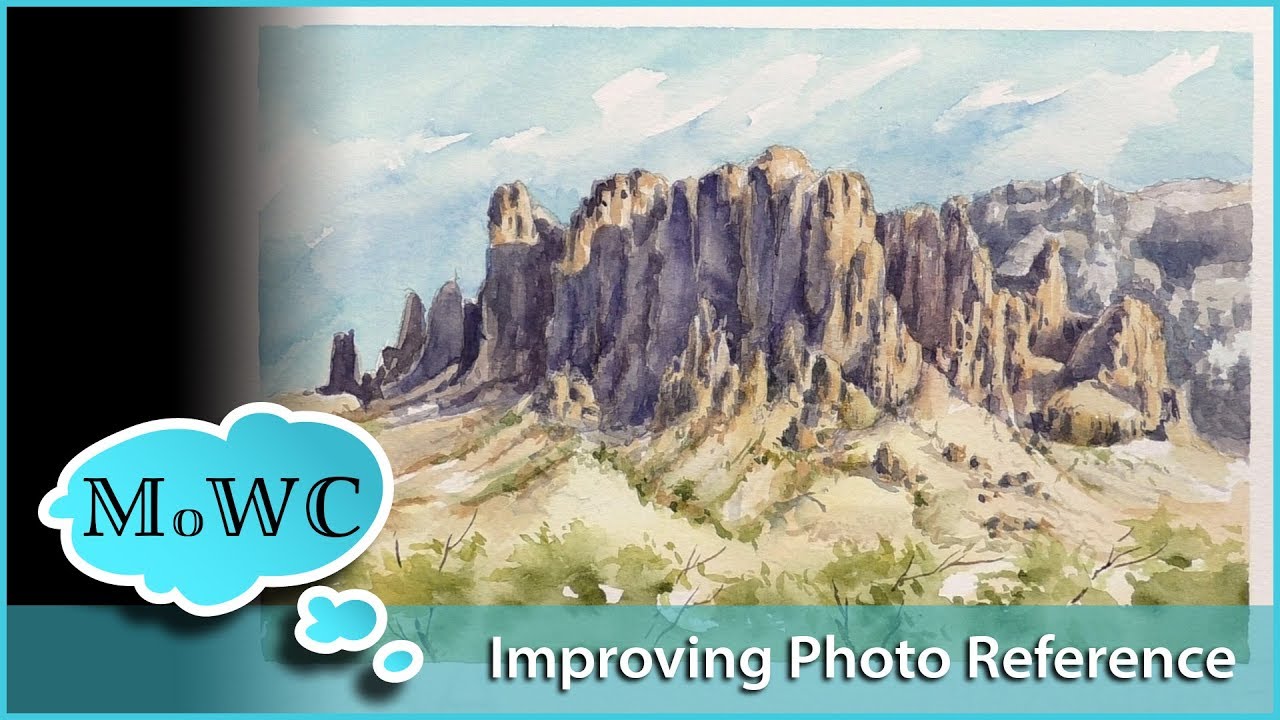 How I Improve Photo Reference for Watercolor Painting