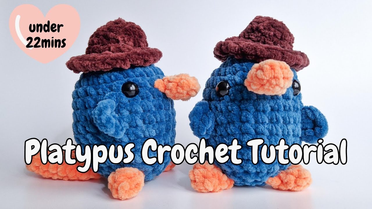 Perry the Platypus Crochet Tutorial | Fast and Easy | 22 Minutes