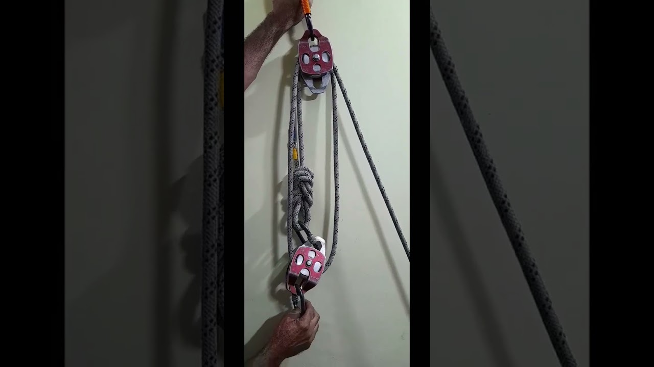 3:1 Pulley System @industrialsafety-abdulsayeed #youtubeshorts #pulley #lifting  #safety