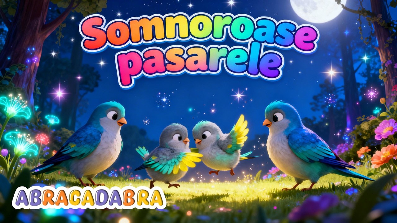 🌜Somnoroase pasarele 🧸- Abracadabra - 🧸Cantec de leagan pentru copii 🌜