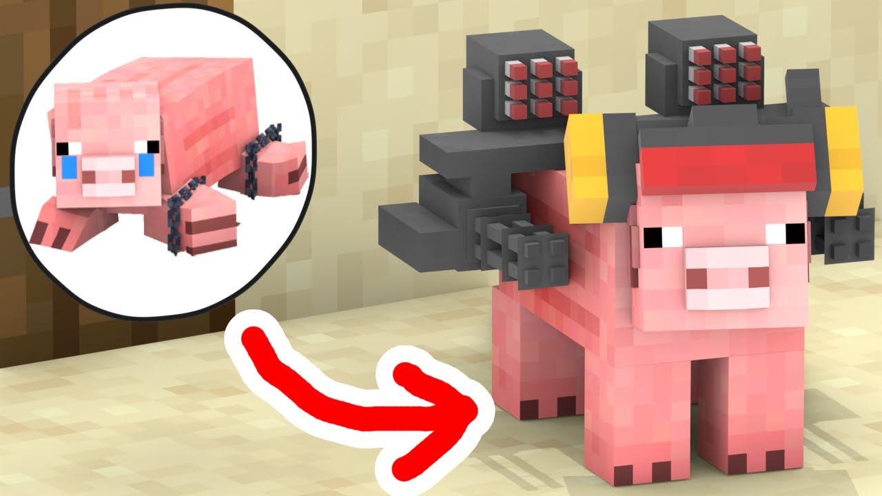 Pig Becomes Hero - Minecraft Animation