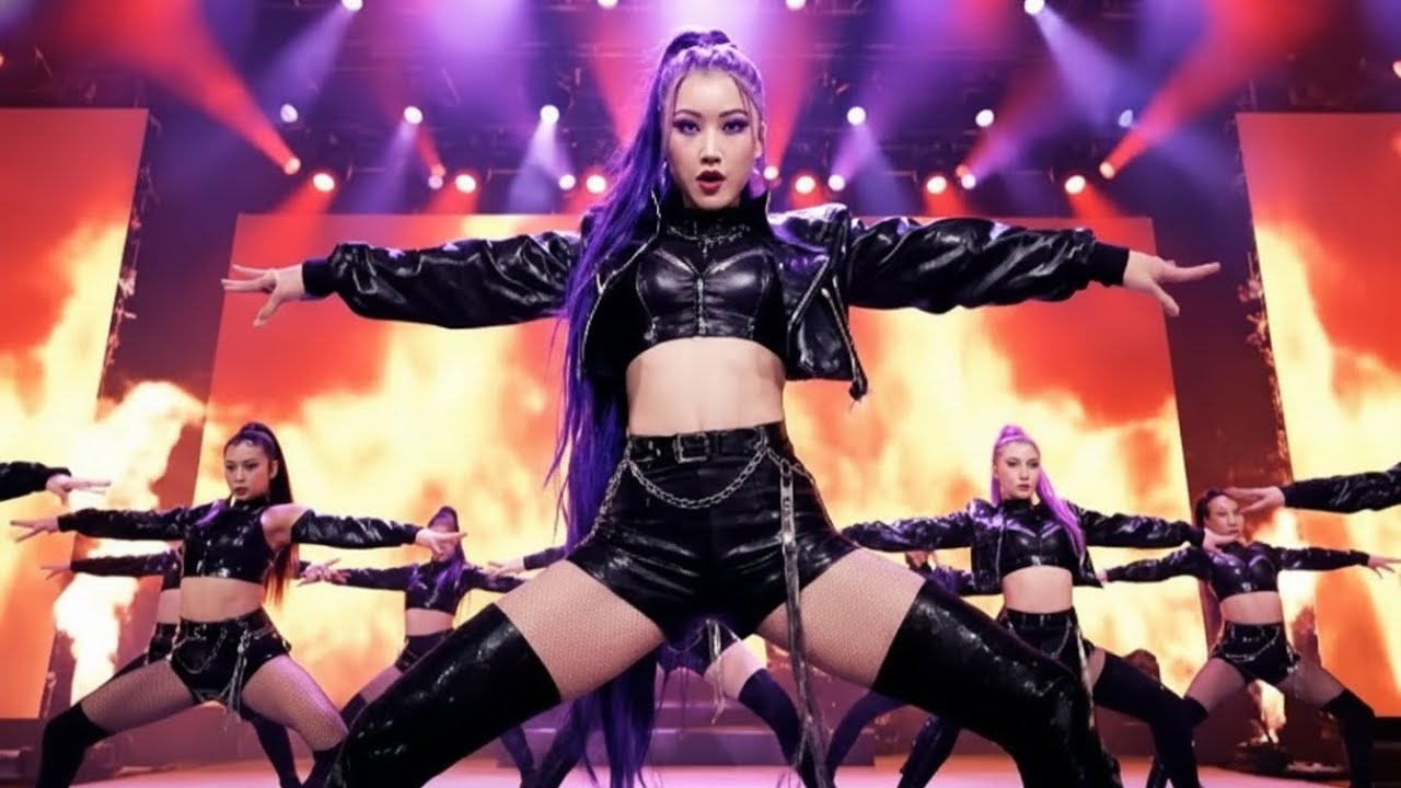 Rumi delivers a fiery performance on the K-pop stage. K-pop Hunter #Rumi