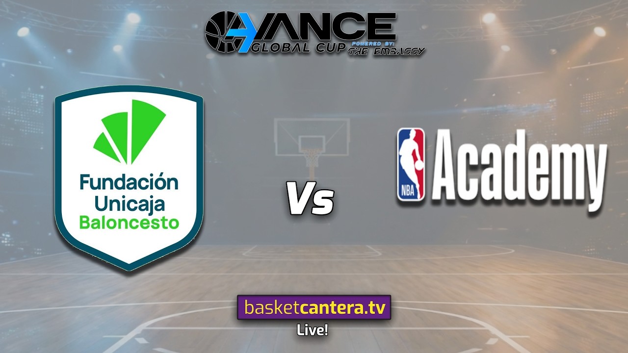 #Redifusión UNICAJA MALAGA, SPAIN vs NBA ACADEMY AFRICA.- AVANCE GLOBAL CUP 2026