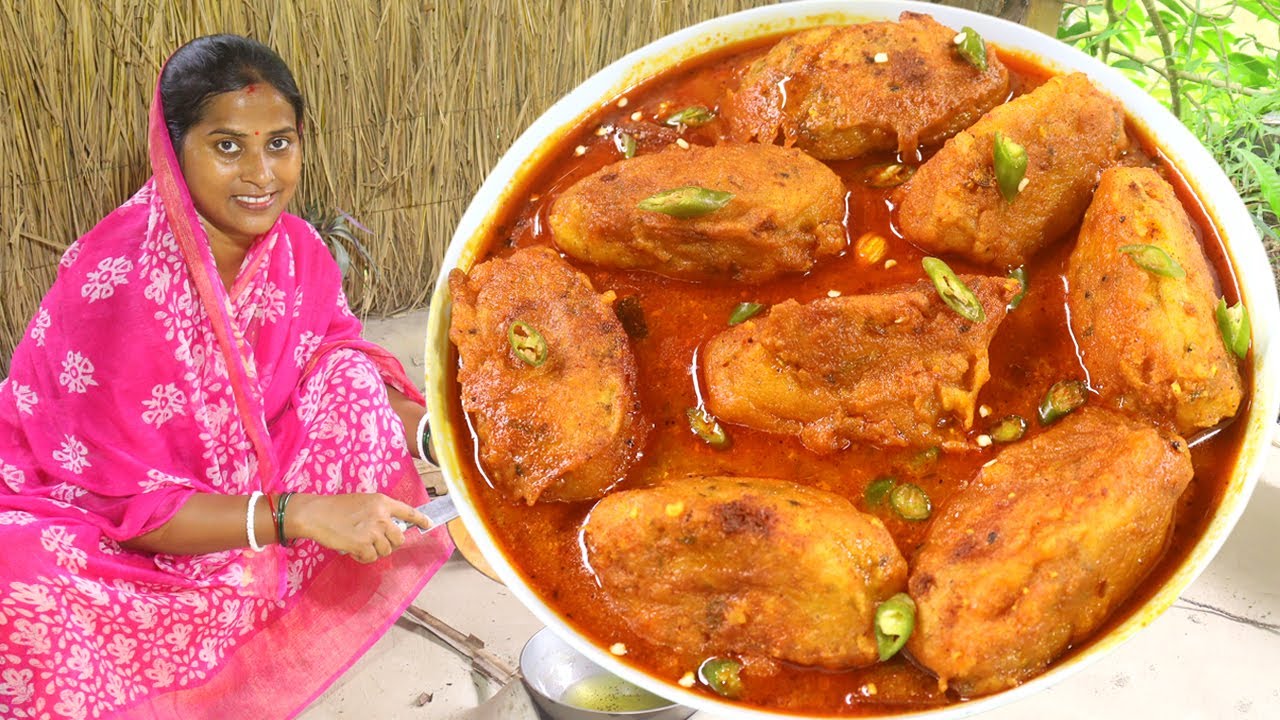 শুধুমাত্র ডাল আর আলু দিয়ে এই অপূর্ব সুস্বাদু নিরামিষ ইউনিক রেসিপিটি বানিয়ে নিতে পারবেন II