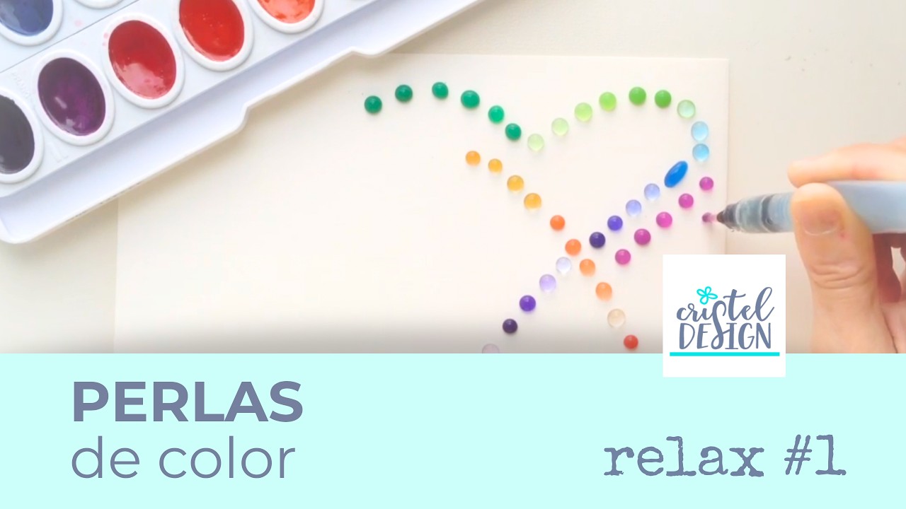 Efecto Perla con acuarelas y pincel Pentel Aqua Brush