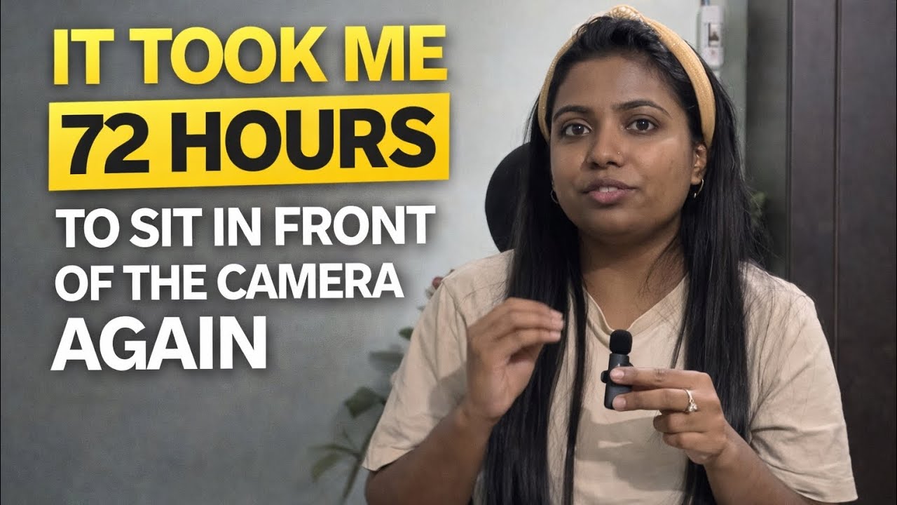 It Took Me 72 Hours to Sit in Front of the Camera Again | I Almost Quit