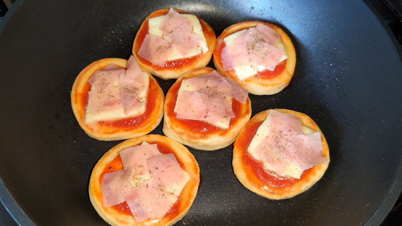 Mini PIZZAS en SARTEN (RECETA) Sin Horno