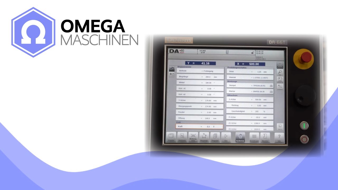 Verwendung der Delem DA-66 Touch Steuerung