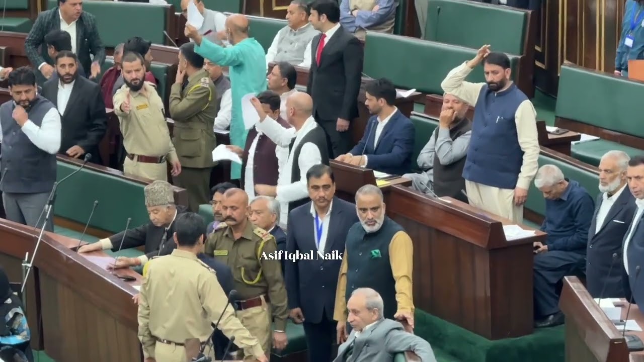 Massive uproar in J&K Assembly over BJP MLA Vikram Randawa terming Kashmiri Muslims as land grabbers
