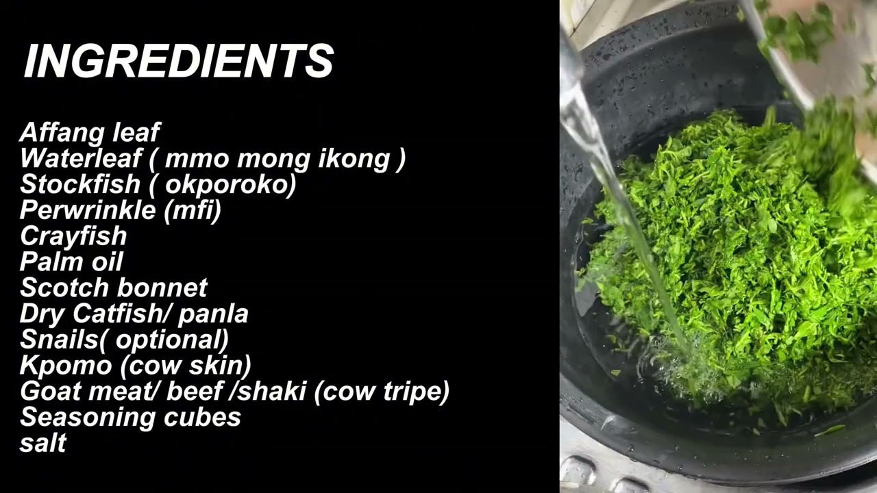 The Best Afang Soup Recipe! A Step-by-Step Nigerian Guide