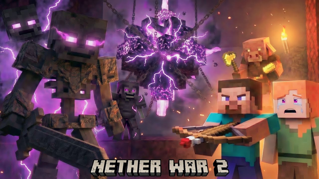 The Wither Heart Controlled the Entire Nether… Until Alex&Steve Arrived #Minecraft #animation
