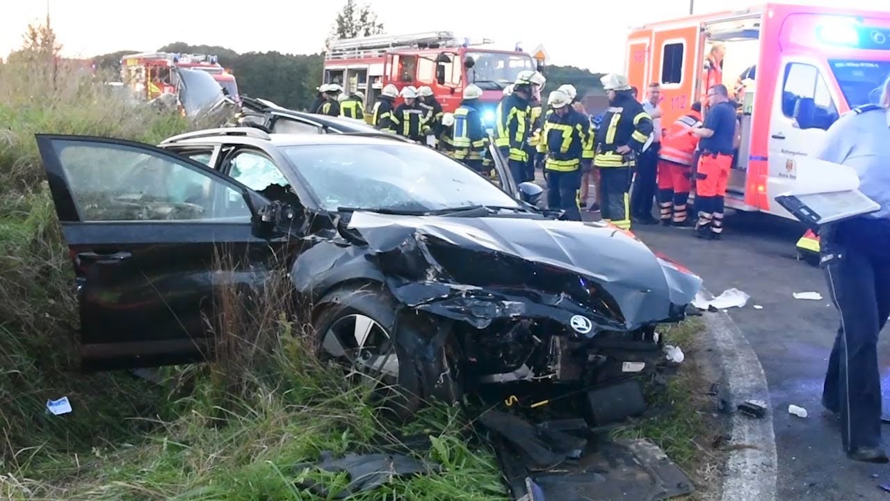 Unfall mit 8 Personen in Westerkappeln