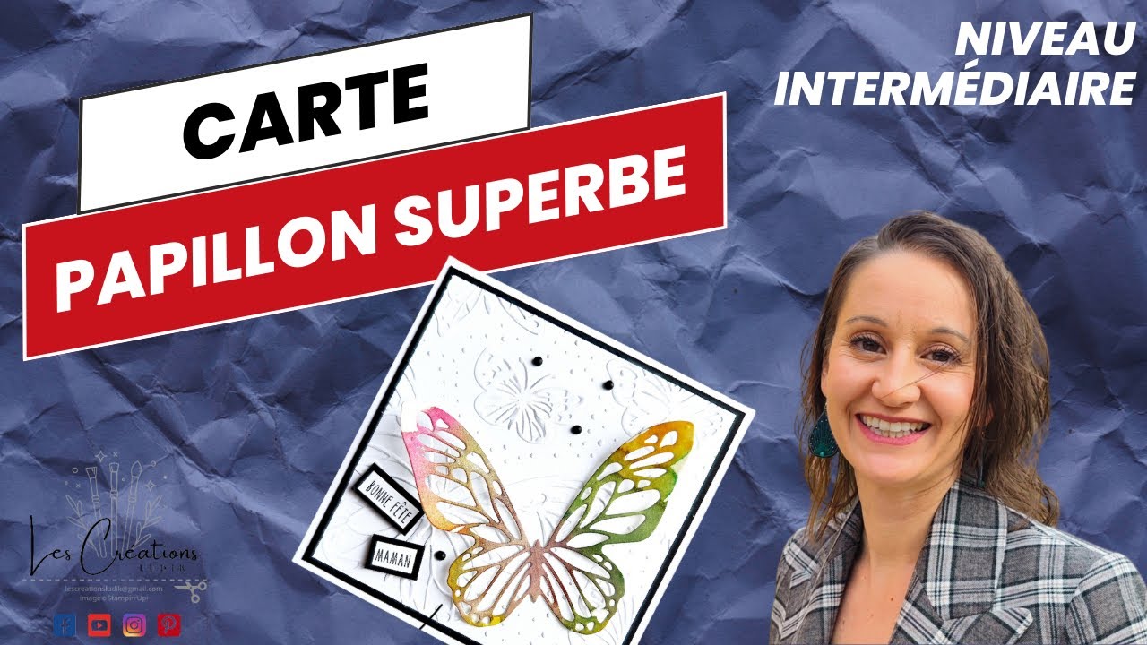 Carte papillon superbe