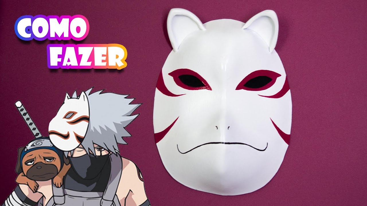 Cosplay Naruto - Máscara ANBU do Kakashi - Como fazer - Tutorial